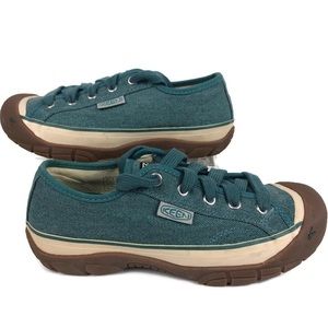 Keen Canvas Shoes W7 Aqua